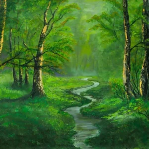 Misty Forest (Black Frame)